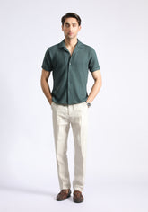 Green Self Shirt